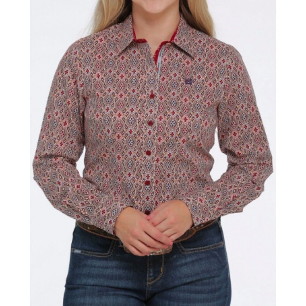 Cinch Ladies' Western LS Button Down Shirt